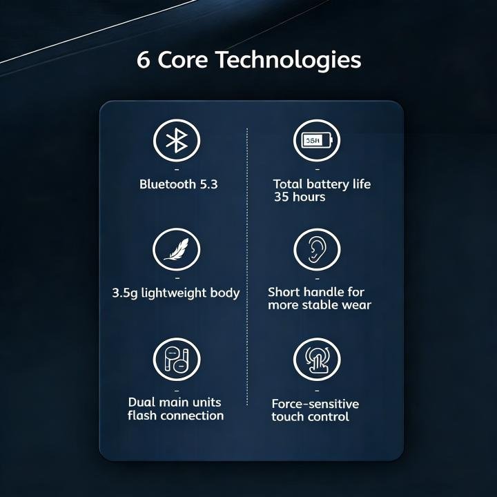 უსადენო Bluetooth ყურსასმენები KP-220