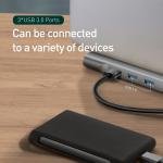 მრავალპორტიანი ჰაბი HDMI, VGA და ქსელის პორტებით
