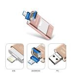 ტელეფონისა და კომპიუტერის USB მეხსიერება 3-ში-1