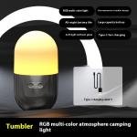 პორტატიული RGB საკემპინგე სანათი, USB-C