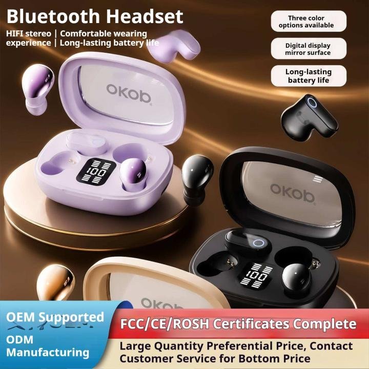 უსადენო Bluetooth ყურსასმენები KP-227, ციფრული ეკრანით