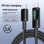 USB-C კაბელი ციფრული ეკრანით
