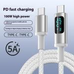 USB-C კაბელი ციფრული ეკრანით
