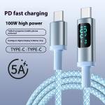 USB-C კაბელი ციფრული ეკრანით