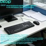 USB კლავიატურისა და მაუსის ნაკრები KP-J450